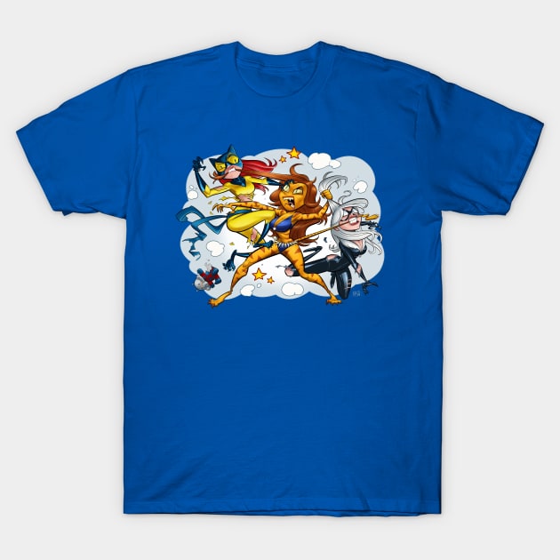 CAT FIGHT! T-Shirt by TomMcWeeney